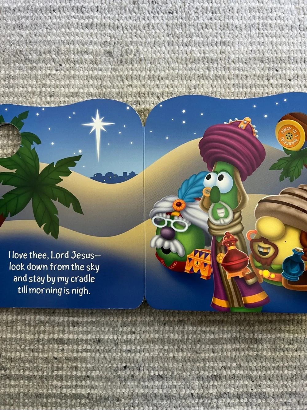 Thank You, God Hardcover & VeggieTales Away in a Manger Board Book